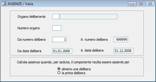 Stampa Assenze